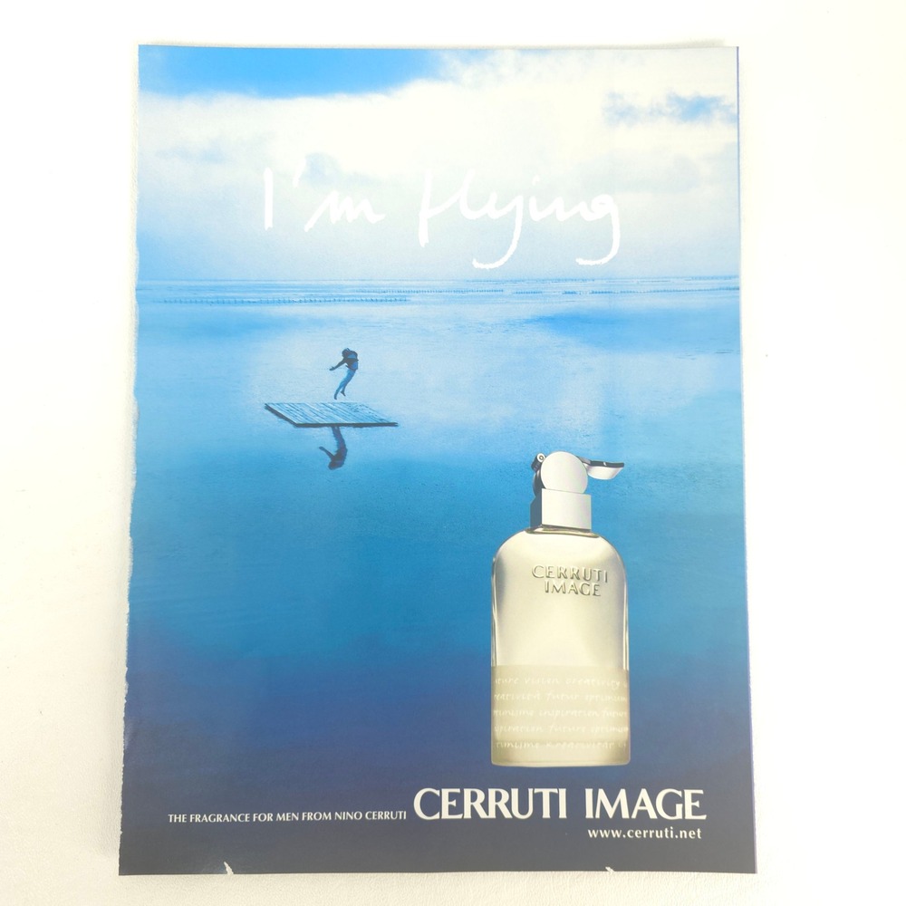 Cerruti Image Men Fragrance PRINT AD Y2K 2002 Perfume Cologne Collector Wall Art